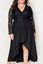 Picture of PLUS SIZE HIGH LOW LACE CONTRAST EVENING DRESS
